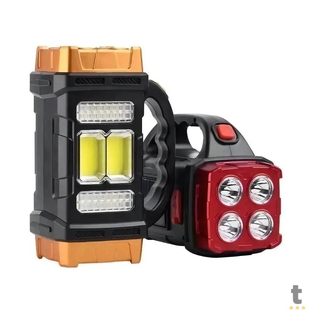 Lanterna Multifuncional Recarregável C/ Energia Solar e USB 1500mAh Usb Bommax - BM-A317 Truedata